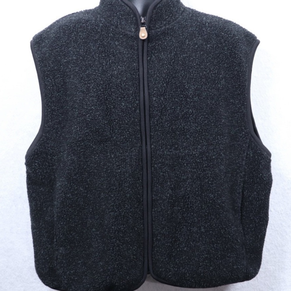 Cherokee Vintage Men's Charcoal Sherpa Fleece Vest